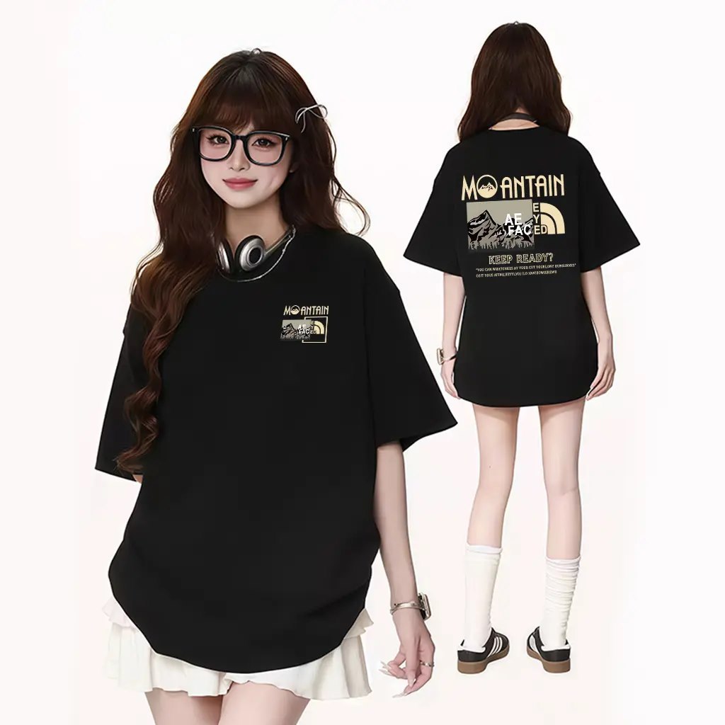 เสื้อยืดคอกลม ผู้ชาย ผ้าคอตตอน ไซส์พิเศษใหญ่ Unisex