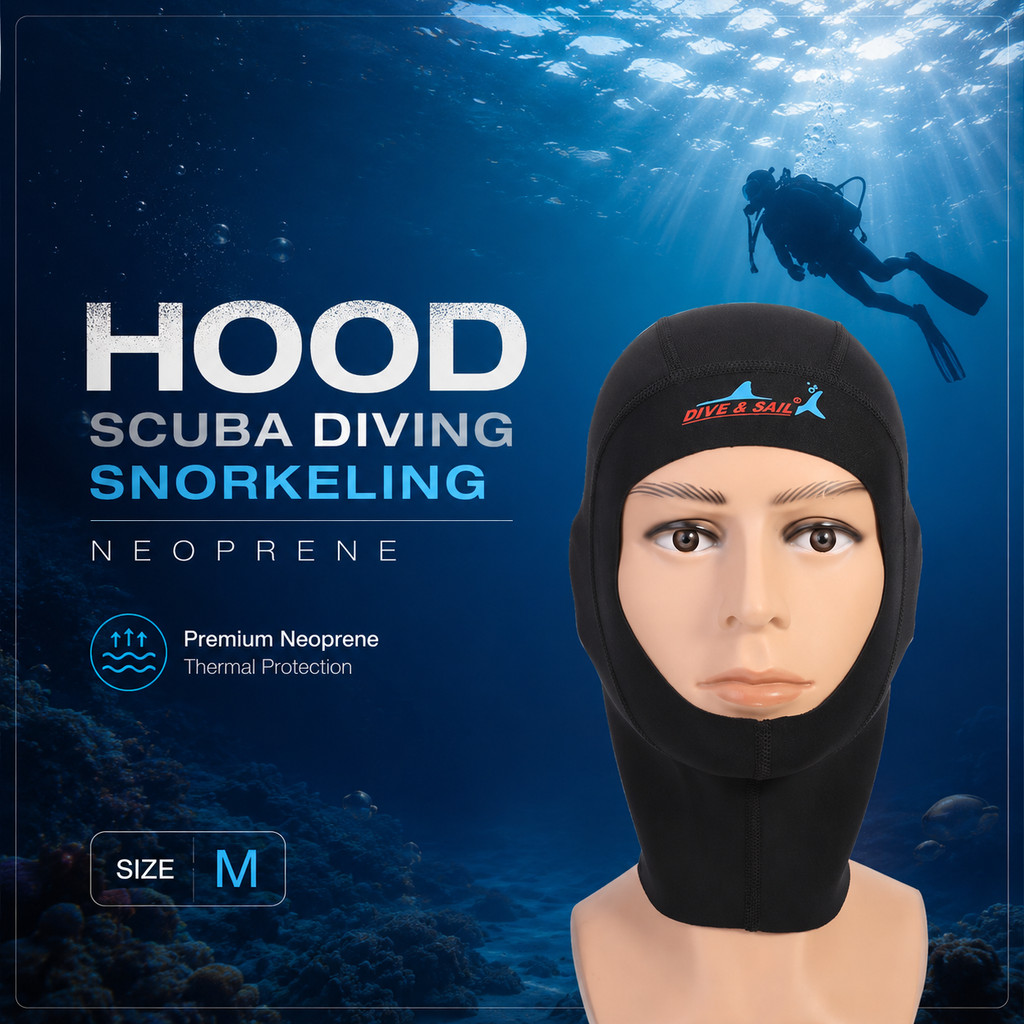 Dive & Sail Hood ดําน้ําดําน้ําตื้น Ultrathin Neoprene - DH-002