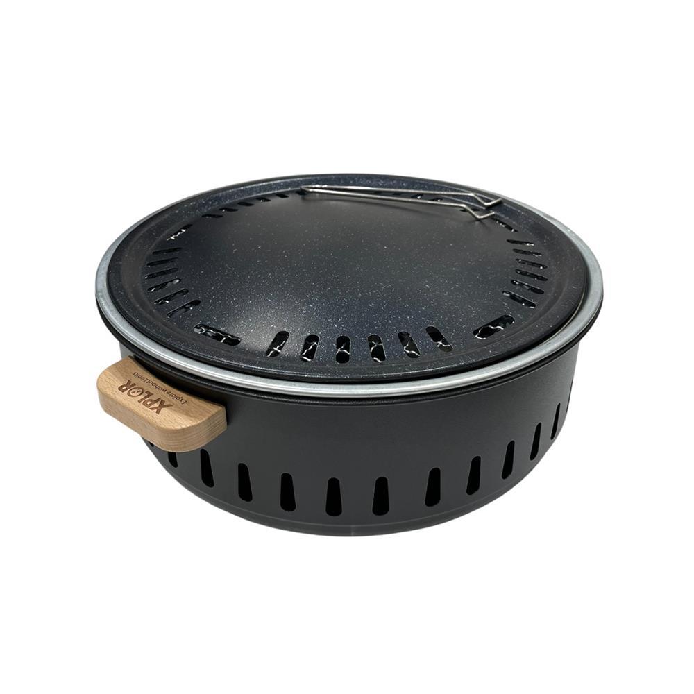 SPRING เตาถ่านบาร์บีคิวตั้งโต๊ะ ทรงกลม  XPLOR สีดำ จัดส่งโดย HomePro