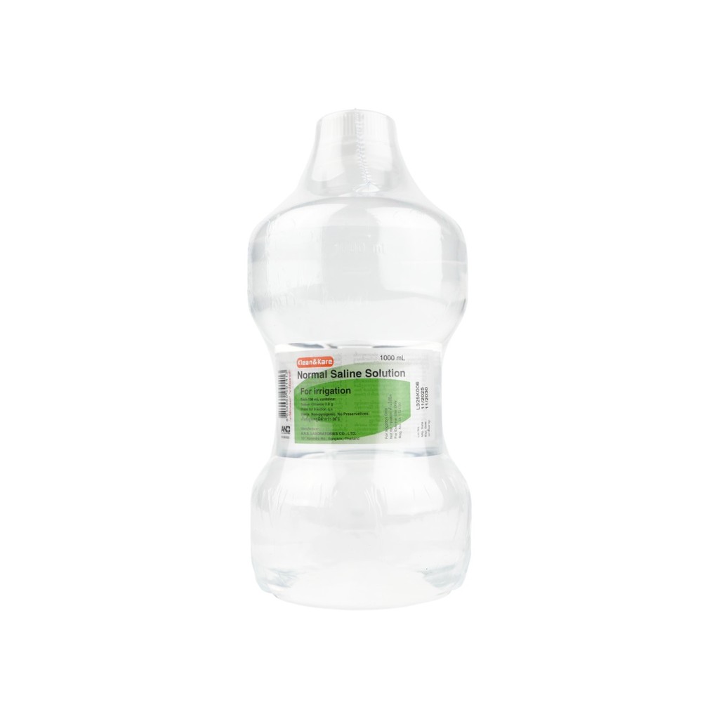 น้ำเกลือล้างแผล ANB NSS 1000 ml Normal Saline ล้างจมูก ทำแผล น้ำเกลือนอร์มอล