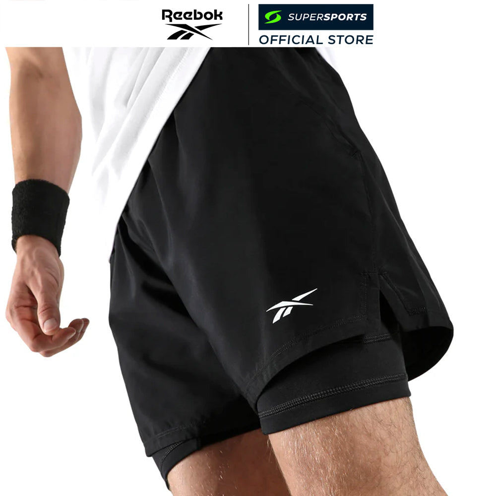 REEBOK Athlete 2 in 1 กางเกงวิ่งขาสั้นผู้ชาย — صورة 4