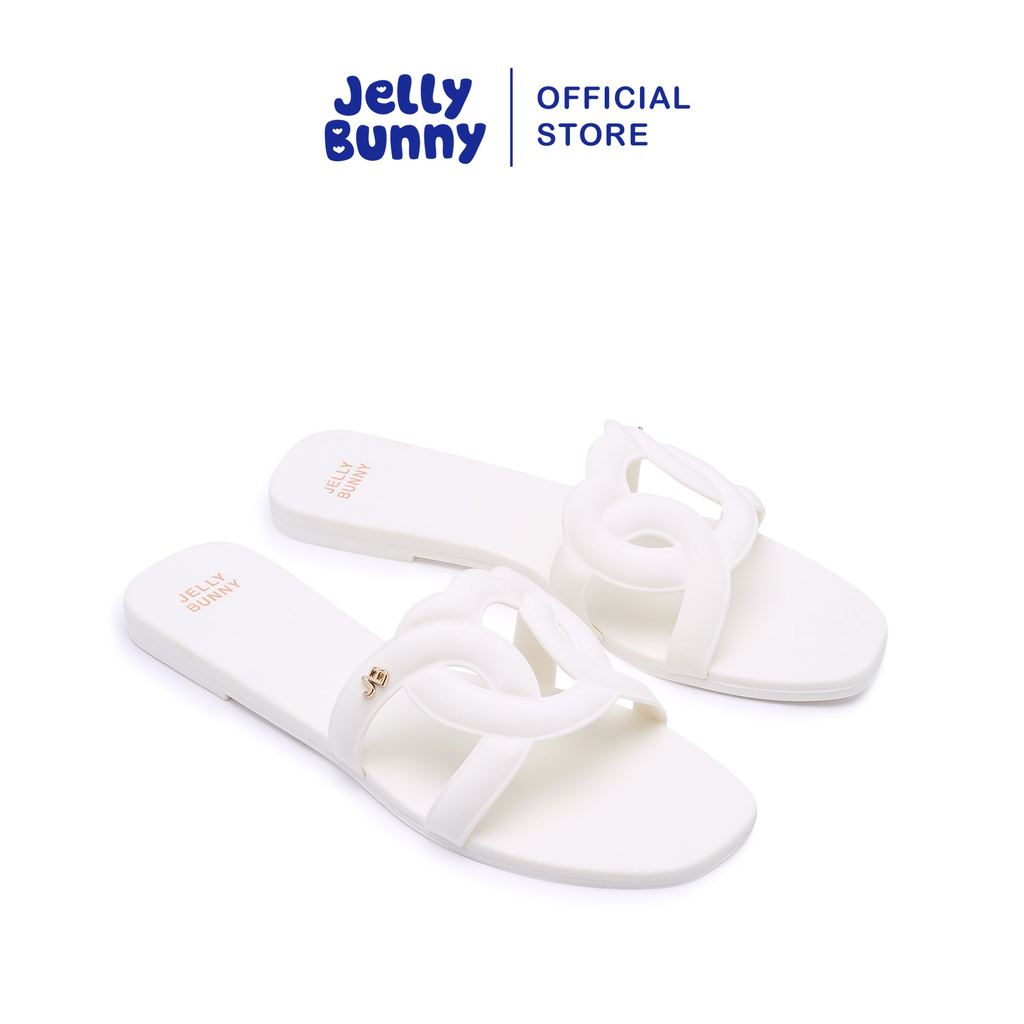 JELLY BUNNY รองเท้าแตะ GLORY PLAIN รุ่น B26CSWA162 WHITE