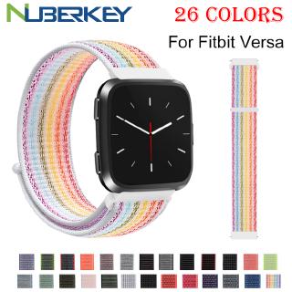 Fitted Versa Sports Replacement Woven Nylon Strap Adjustable Closed Loop Strap for Fitbit Versa