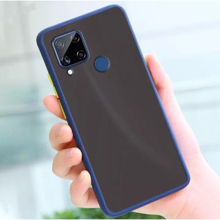 [ส่งจากไทย] เคสโทรศัพท์ เรียวมี Case Realme C12 เคสกันกระแทก ขอบสีหลังขุ่น เคส