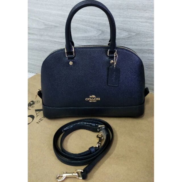 🎉❤️พร้อมส่ง coach โดมมินิ 10"  น่ารักมากสีนี้สวยค่ะ สี midnight  (สีกรมท่า) COACH F57555