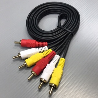 สายต่อเครื่องเล่นซีดีเข้าทีวี RCAx3 สาย RCA 3ออก3