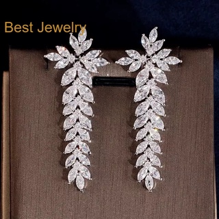 Best Jewelryต่างหูเพชรเกรดพรีเมี่ยม ประกายไฟเทียเท่าเพชรแท้ เครื่องประดับออกงาน เกรดสวย สร้อยเพชร รับ dropship