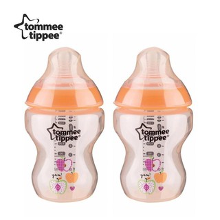 Tommee Tippee closer to nature แพ๊คคู่ขวดนม 9 ออนซ์ มีให้เลือก 4 สี มาพร้อมจุก 0+ สามารถใช้ได้ตั้งแต่แรกเกิด