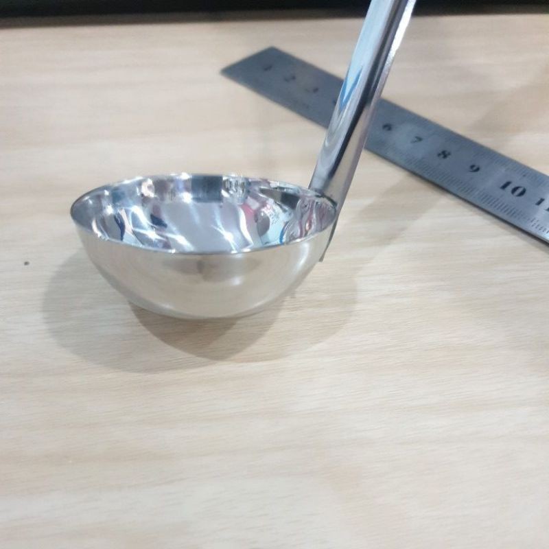 กระบวยสแตนเลส30cc กระบวยน้ำเชื่อม ตักได้น้ำ อุปกรณ์ร้านน้ำ ร้านเครื่องดื่ม