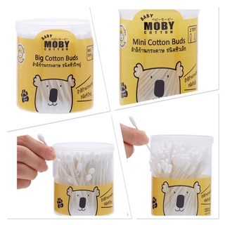 Baby Moby คอตตอนบัด หัวใหญ่/หัวเล็ก Cotton buds ก้านกระดาษ