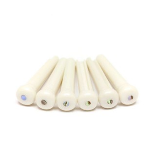 หมุดกีต้าร์ TUSQ traditional Bridge pins white with 2mm paua dot หมุด PP-1182-00 Graphtech กราฟเทค หย่อง