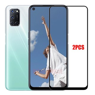 2PCS กระจก OPPO A92 Tempered Glass Full Cover Screen Protector OPPO A 92 กระจกครอบเต็ม ป้องกันหน้าจอ ฟิล์ม