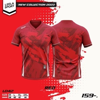 Victory เสื้อกีฬาคอวีแขนสั้น ใหม่ล่าสุด รุ่น L-042
