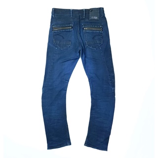 ยีนส์ G-Star Raw เอว 30-31 สีเข้ม ขาโค้ง ขาเดฟ ผ้ายืด