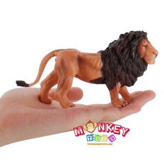 Monkey Toys - โมเดลสัตว์ พ่อสิงโต ขนาด 14.00 CM (จากหาดใหญ่)