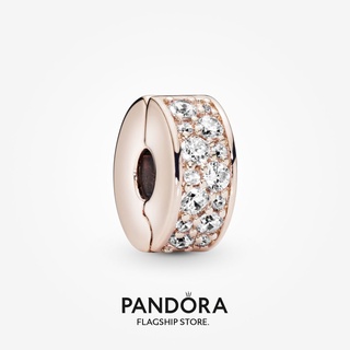 Pandora จี้คลิปชุบทอง 14K สีโรสโกลด์