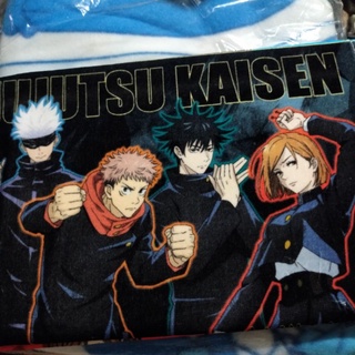 JAPAN ผ้าขนหนู ของแท้ Bandai Jujutsu Kaisen Anime Towel ผ้าเช็ดหัว ผ้า โปสเตอร์ อนิเมะ มหาเวทย์ผนึกมาร การ์ตูน ญี่ปุ่น