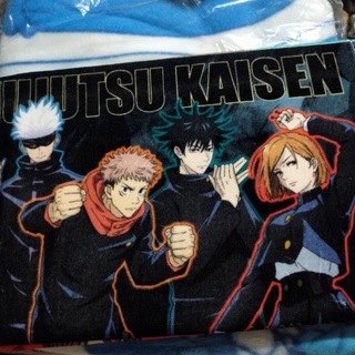 JAPAN ผ้าขนหนู ของแท้ Bandai Jujutsu Kaisen Anime Towel ผ้าเช็ดหัว ผ้า โปสเตอร์ อนิเมะ มหาเวทย์ผนึกมาร การ์ตูน ญี่ปุ่น