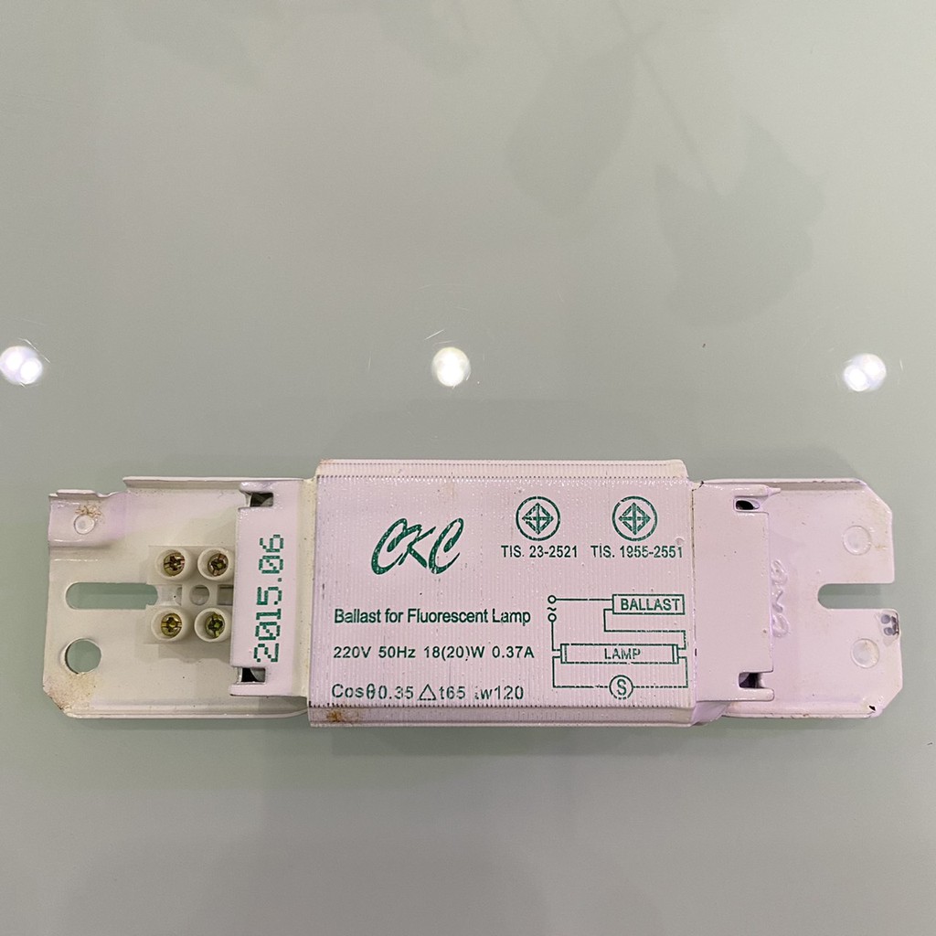 CKC บาลาสต์ บัสลาสต์ สำหรับหลอดฟลูออเรนเซนต์ 18W/20W มีมอก.