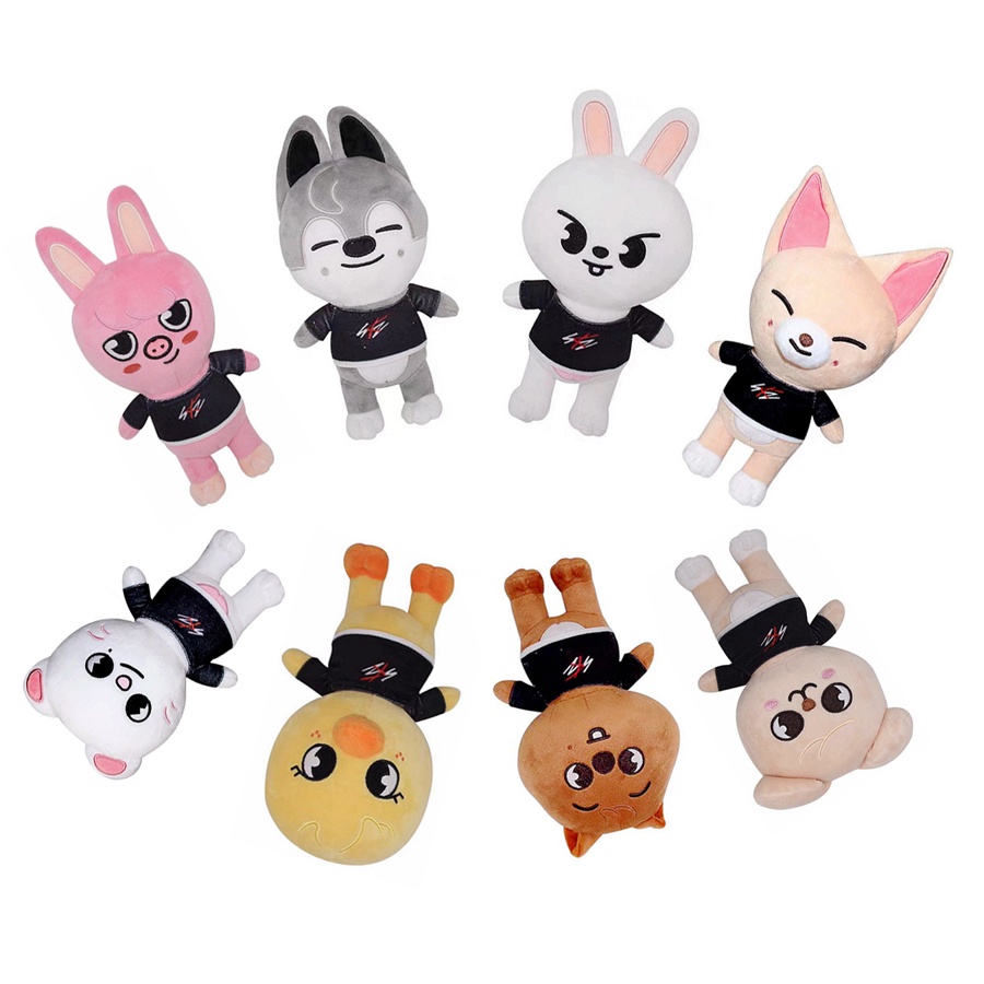 Skzoo Plush Toys Stray Kids 20cm Cartoon Stuffed Animal Plushies Doll  Bbokari Leebit Wolf Chan Puppym Kids s Fans Gift d | Shopee Thailand