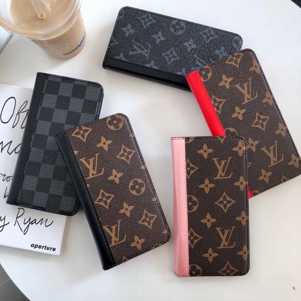 สําหรับ iPhone16 15 14 13 12 pro MAX 11 8 7 6 X XS MAX XR หรูหรา PU หนังกระเป๋าสตางค์พร้อมช่องใส่การ์ดป้องกันเคสโทรศัพท์