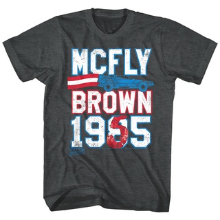 [COD]เสื้อยืด พิมพ์ลาย Back To The Future Vote President Mcfly Brown เรียบง่าย เข้ากับทุกการแต่งกาย สําหรับผู้ชาย 1955 1