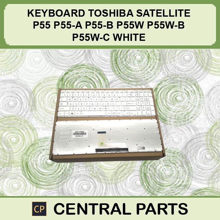 Toshiba Satellite P55 P55-A P55-B P55W P55W-B P55W-C คีย์บอร์ดสีขาว