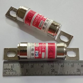 (ใส่โค้ดPEPE333 ลดเพิ่ม 15%)RGS4 75A 660/1000V FUSE LINK ฟิวส์ลิงค์ (แพ็ค1ตัว) FAST ACTING FUSE 75AMP 660V / 1000V ฟิวส์