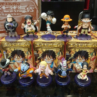 ของแท้💥 มือสอง โมเดล วันพีช One piece SD 7 เทพโจรสลัด + ลูฟี่ + เอส + หนวดขาว รวม 10 ชิ้น มีกล่องครบชุด สมบูรณ์มาก