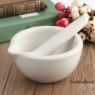 Cute Big  Bowls Topping Actual Porcelain Mortar and Pestle Mixing Grinding Bowl Set