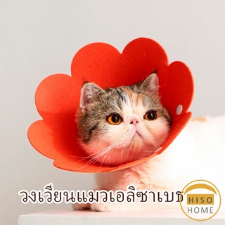 ปลอกคอกันเลีย คอลล่าสุนัข คอลล่าแมว ปลอกคอดอกไม้   Cat coll