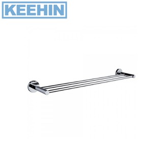 KB-11-612-50 ราวแขวนผ้าคู่ 60 ซม. รุ่น เซอร์คอน KARAT FAUCET Double Towel Bar 60 cm KB-11-612-50 series ZIRCON