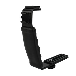 👠Photo Flash Video Camera Grip Handle L Handle With 2 Standard Side Hot shoe Mo