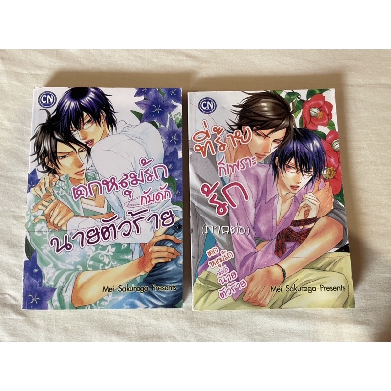 การ์ตูนวาย (ขายคู่ 2 เล่ม) ตกหลุมรักกับดักนายตัวร้าย ที่ร้ายก็เพราะรัก (Mei Sakuraga) มือสอง มังงะวา