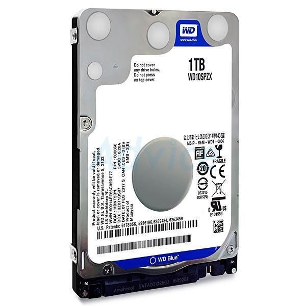 1 TB HDD (NOTEBOOK) WD BLUE (5400RPM, SATA-3, WD10SPZX) ประกัน 3*0*0