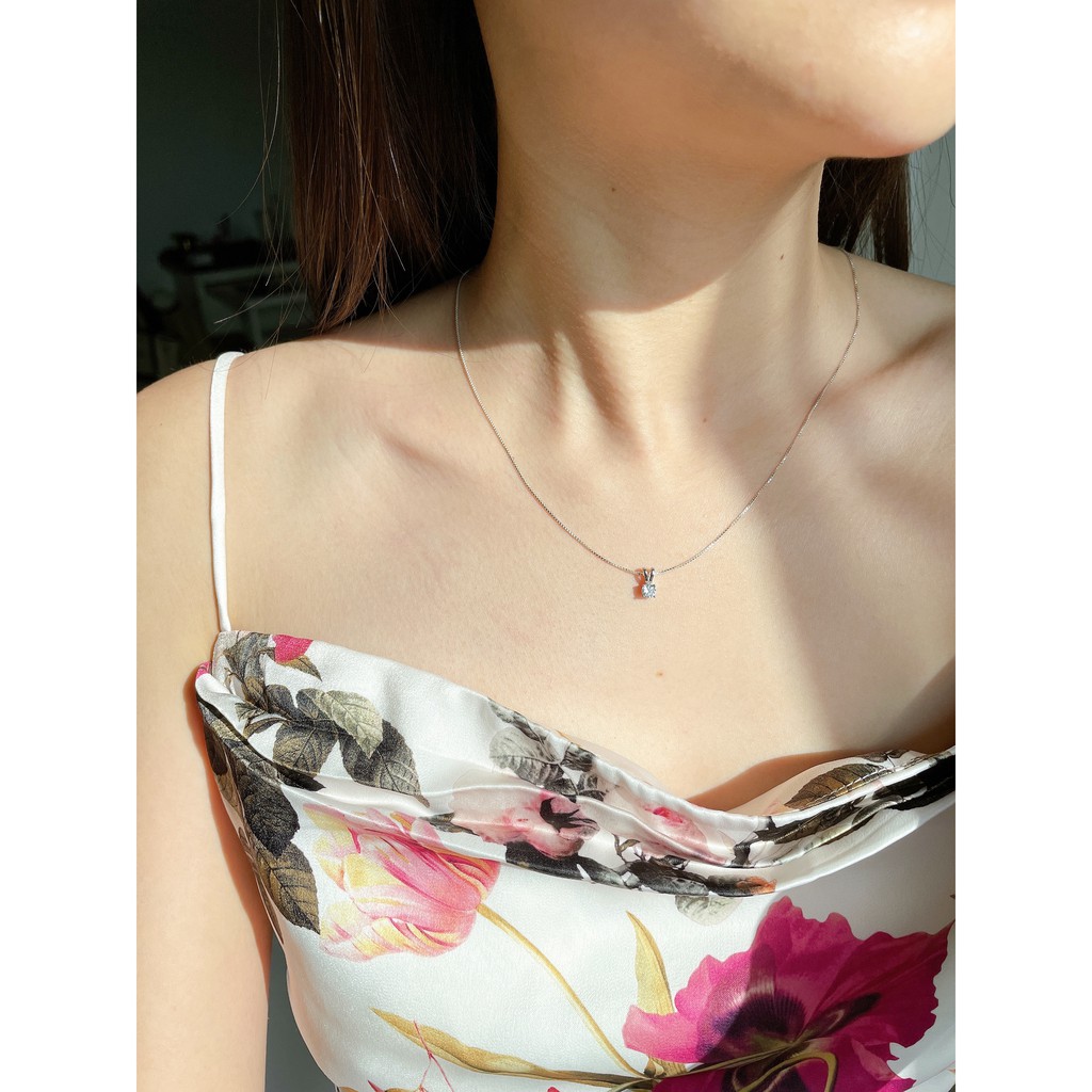 Kind Jewelry สร้อยคอ+จี้ 0.25ct (4mm)