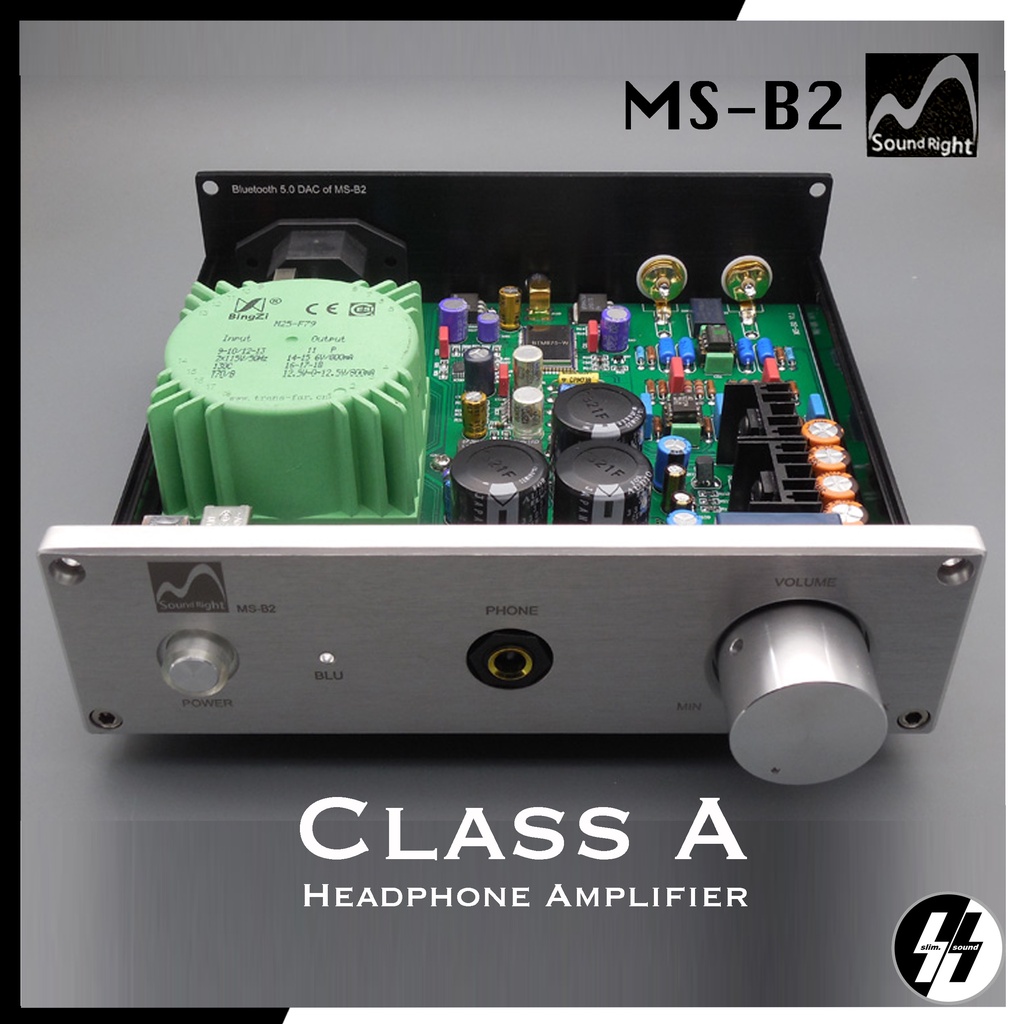 แอมป์หูฟัง | SoundRight - MS-B2 | op amp : AD827*2 + OPA2111 + NE5532 (Standard Version) (โปรดเช็คสต๊อก)