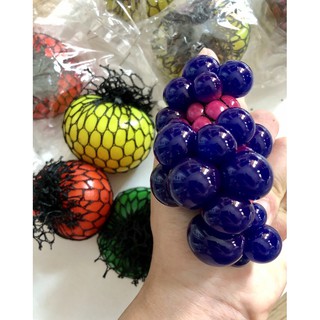 บอลบีบตาข่ายสีสด บีบเปลี่ยนสีได้ สไลม์บอล บีบคลายเครียด slime slimeballs