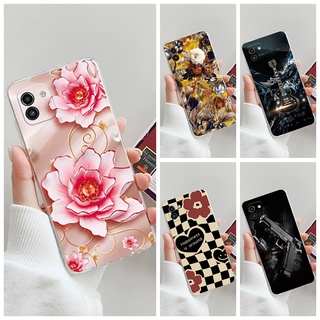 เคสโทรศัพท์ซิลิโคนใส กันกระแทก สีสันสดใส สําหรับ Samsung Galaxy A03 A 03 Core SM-A035F SM-A032F