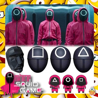 หน้ากากสวิคเกม jacket costume ชุดหน้ากากจั๊ม สูทสีแดง COS ปลอมตัว หน้ากากสวิคเกม