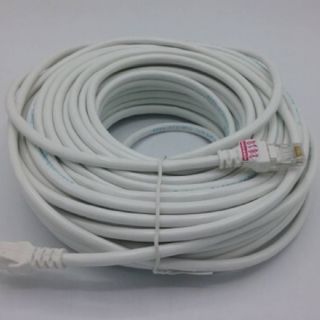 สายแลน สำเร็จรูป LAN CAT6 ยาว 30 เมตร Indoor (ภายใน) สีขาว