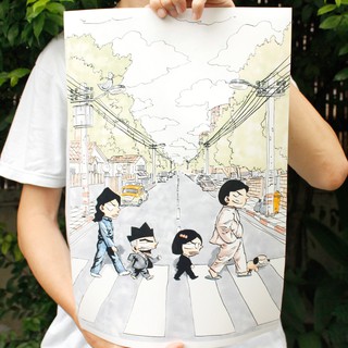 โปสเตอร์ไก่3 [ขนาด A3] ลาย เจ๋งเป้งบีทเทิ้ล
