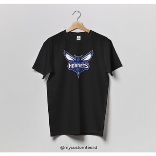 เสื้อยืดคอกลมCharlotte Hornets NBA เสื้อยืดมาตรฐาน สําหรับเล่นบาสเก็ตบอลS-4XL