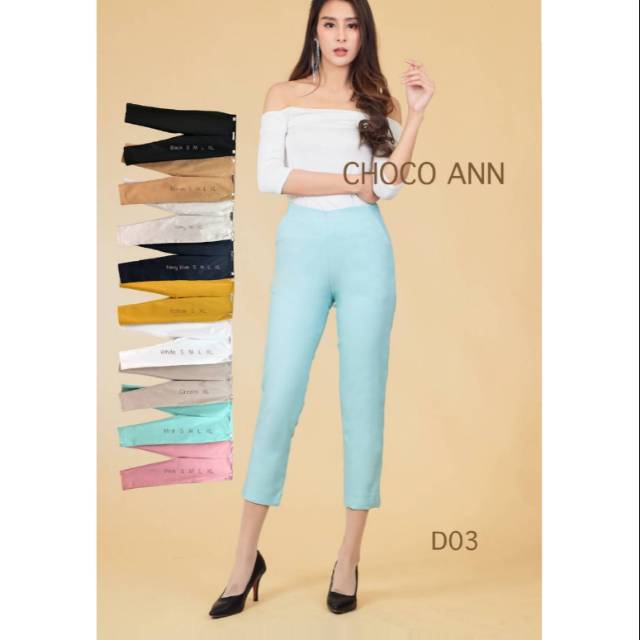 Choco ANN SIDE ZIPPER TROUSERS D03