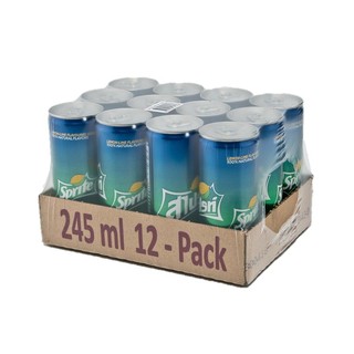 สไปรท์ สลิมแคน ขนาด245มล. แพ็ค 12 กระป๋อง Sprite Slim Can 245 ml. Pack of 12 cans.