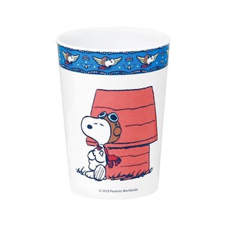 FREE HOME แก้วน้ำเมลามีน SUPERWARE SNOOPY FLYING ACE 3 นิ้ว แก้วน้ำดื่ม แก้ว