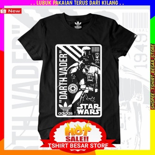 เสื้อยืด Baju Adidas X Star Wars DarkVader Hypebeast Streetwear Super Premium T-shirt Available S-5XL