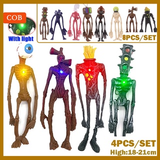 พร้อมส่ง🔥ของเล่นเด็ก ไซเรนเฮด Siren Head 4/8PCS ตุ๊กตาอะนิเม…