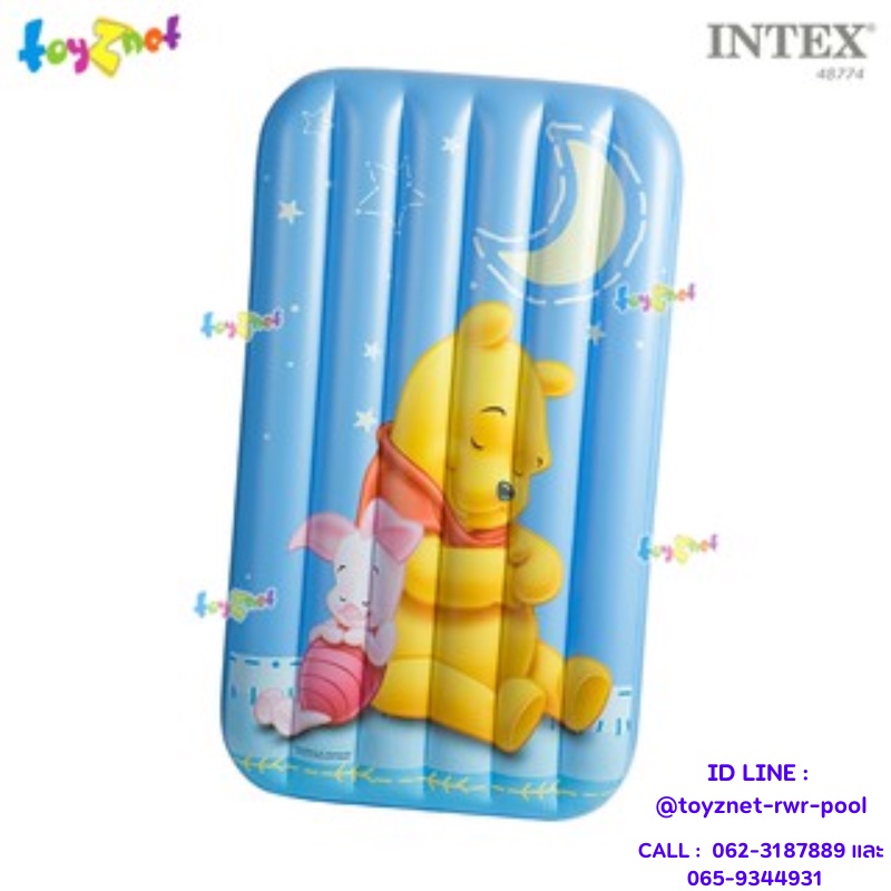 Intex ที่นอนเป่าลมลายหมีพูห์ 1.57x0.88x0.18 ม. รุ่น 48774
