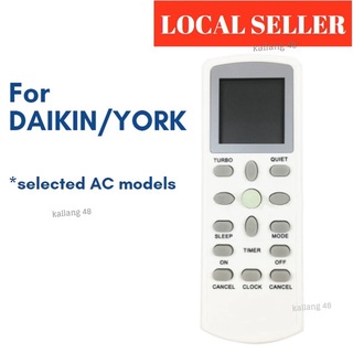 [SG In-stock] รีโมตควบคุมเครื่องปรับอากาศ แบบเปลี่ยน สําหรับ DAIKIN York DGS01 ECGS01-i ECGS01